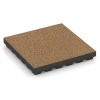 EPDM Playground Safety Tile – 210 cm von WARCO im Farbdesign Terracotta mit den Abmessungen 50 x 50 x 7 cm | 0,25 m². Produktfoto von Artikel 6443 in der Aufsicht von schräg vorne.