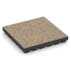 EPDM Playground Safety Tile – 210 cm von WARCO im Farbdesign Travertine mit den Abmessungen 50 x 50 x 7 cm | 0,25 m². Produktfoto von Artikel 6446 in der Aufsicht von schräg vorne.