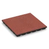 Playground safety tile – CFH 170 cm von WARCO im Farbdesign Tomato red mit den Abmessungen 50 x 50 x 4,8 cm. Produktfoto von Artikel 6136 in der Aufsicht von schräg vorne.