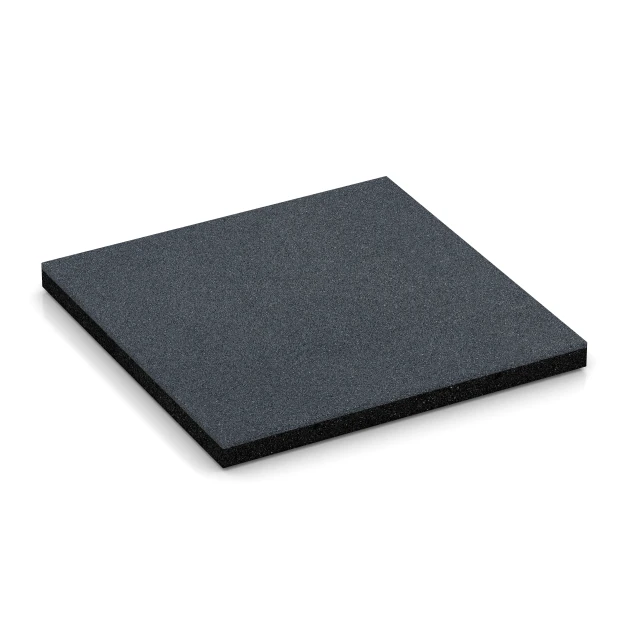 Playground safety tile – 140 cm von WARCO im Farbdesign Slate grey mit den Abmessungen 50 x 50 x 4 cm | 0,25 m². Produktfoto von Artikel 6257 in der Aufsicht von schräg vorne.