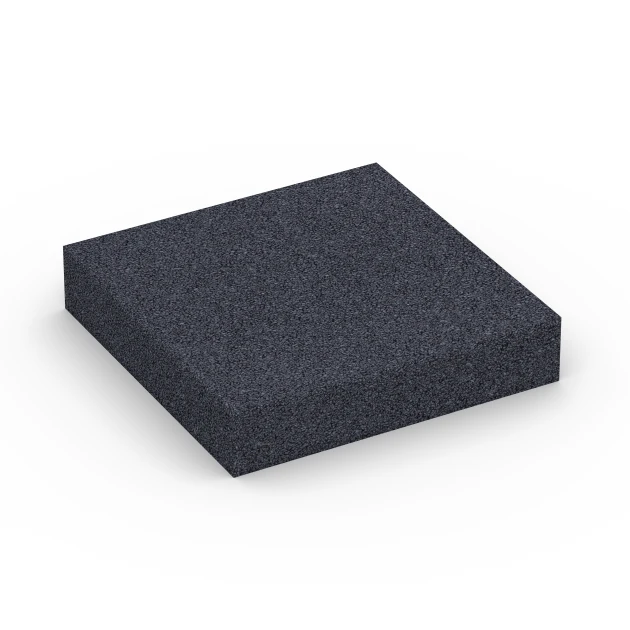 Fitness Performance Elite Training Floor von WARCO im Farbdesign Anthracite mit den Abmessungen 100 × 100 × 2 cm. Produktfoto von Artikel 6176 in der Aufsicht von schräg vorne.