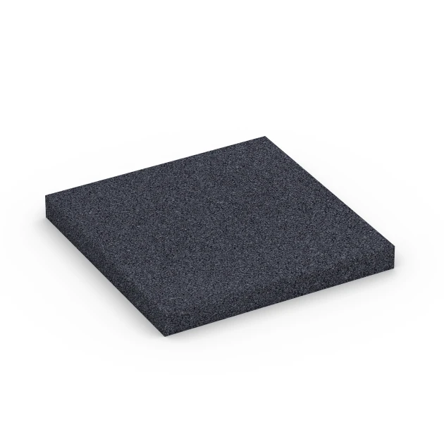 Fitness Performance Elite Training Floor von WARCO im Farbdesign Anthracite mit den Abmessungen 100 × 100 × 1 cm. Produktfoto von Artikel 6177 in der Aufsicht von schräg vorne.