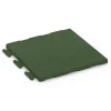 Fitness Floor Tile Classic von WARCO im Farbdesign Grass green mit den Abmessungen 50 x 50 x 3 cm | 0,25 m². Produktfoto von Artikel 6977 in der Aufsicht von schräg vorne.