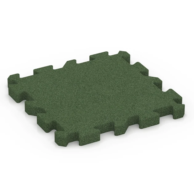 Sports court tile von WARCO im Farbdesign Grass green mit den Abmessungen 50 x 50 x 4 cm | 0,25 m². Produktfoto von Artikel 6982 in der Aufsicht von schräg vorne.