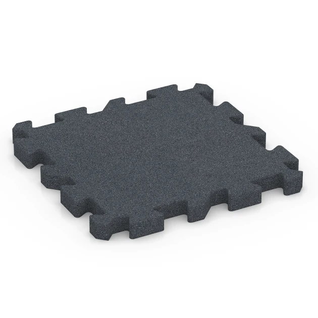 Sports court tile von WARCO im Farbdesign Slate grey mit den Abmessungen 50 x 50 x 4 cm | 0,25 m². Produktfoto von Artikel 6983 in der Aufsicht von schräg vorne.
