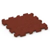 Playground Safety Tile – 100 cm von WARCO im Farbdesign Brick red mit den Abmessungen 50 x 50 x 3 cm | 0,25 m². Produktfoto von Artikel 6394 in der Aufsicht von schräg vorne.