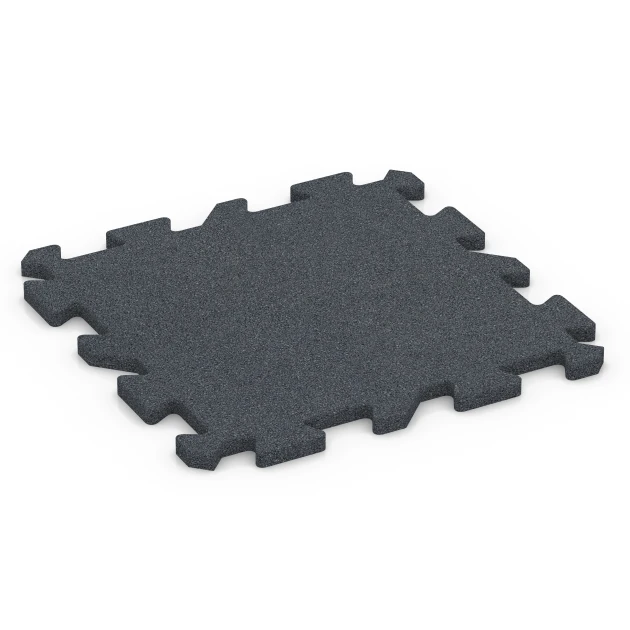 Gym Floor Protection Mat von WARCO im Farbdesign Slate grey mit den Abmessungen 50 x 50 x 2 cm | 0,25 m². Produktfoto von Artikel 6986 in der Aufsicht von schräg vorne.