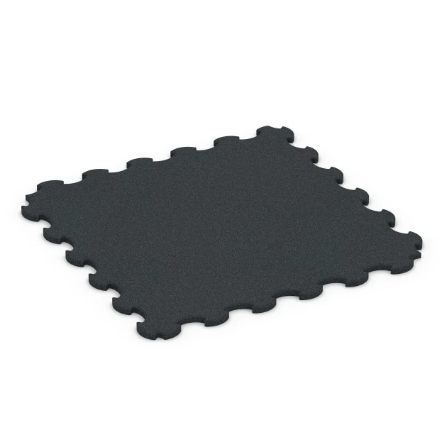 Rubber Dog Floor Mat von WARCO im Farbdesign Anthracite mit den Abmessungen 102,5 x 102,5 x 2,2 cm | 1,05 m². Produktfoto von Artikel 7085 in der Aufsicht von schräg vorne.