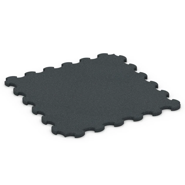 Rubber Dog Floor Mat von WARCO im Farbdesign Anthracite mit den Abmessungen 102,5 x 102,5 x 3 cm | 1,05 m². Produktfoto von Artikel 7084 in der Aufsicht von schräg vorne.