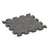 Gym Floor Tiles von WARCO im Farbdesign Dark Grey Granite mit den Abmessungen 46 x 46 x 1,8 cm. Produktfoto von Artikel 6778 in der Aufsicht von schräg vorne.