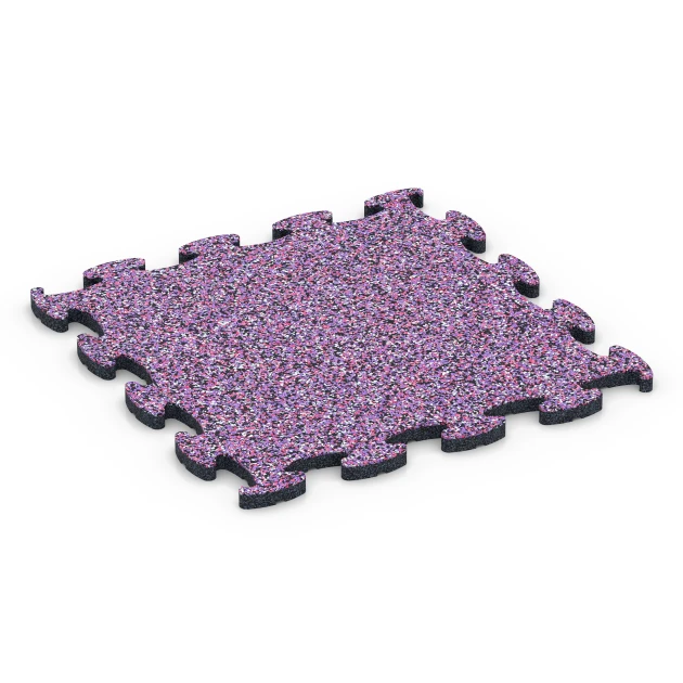 Dog Agility Flooring von WARCO im Farbdesign Lavender mit den Abmessungen 44,6 x 44,6 x 1,8 cm. Produktfoto von Artikel 6801 in der Aufsicht von schräg vorne.