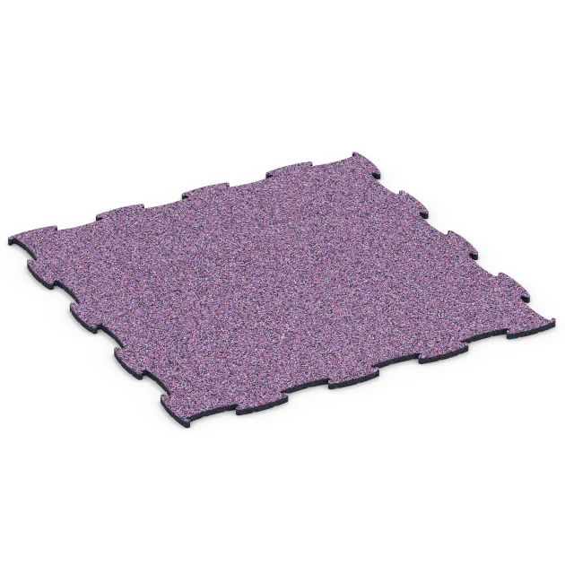 Fitness Active Floor System von WARCO im Farbdesign Lavender mit den Abmessungen 97,1 x 97,1 × 1,8 cm. Produktfoto von Artikel 6837 in der Aufsicht von schräg vorne.