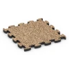 Safety Puzzle Tile von WARCO im Farbdesign Terracotta mit den Abmessungen 46 x 46 × 2,8 cm. Produktfoto von Artikel 6934 in der Aufsicht von schräg vorne.