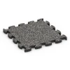Patio rubber tile von WARCO im Farbdesign Dark Grey Granite mit den Abmessungen 46 x 46 × 2,8 cm. Produktfoto von Artikel 6940 in der Aufsicht von schräg vorne.