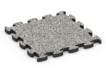 Rubber patio tile