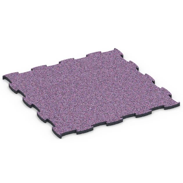 Fitness Active Floor System von WARCO im Farbdesign Lavender mit den Abmessungen 97,1 x 97,1 x 2,8 cm. Produktfoto von Artikel 6855 in der Aufsicht von schräg vorne.