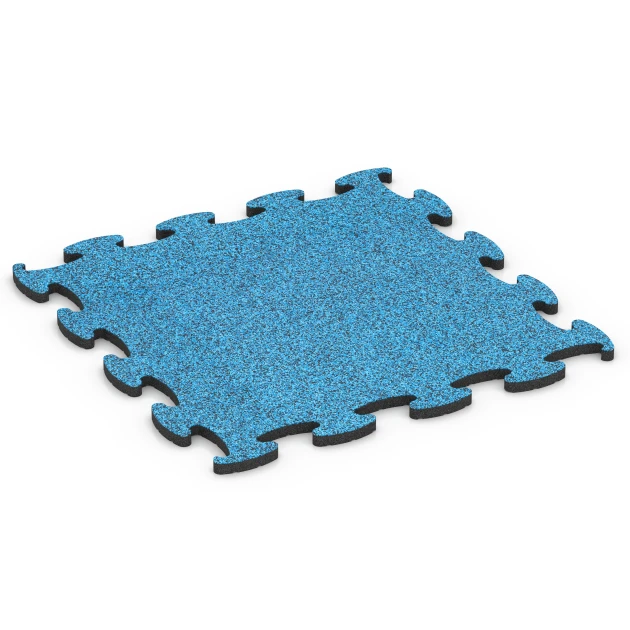 Fitness Active Floor System von WARCO im Farbdesign Atlantic mit den Abmessungen 98 x 98 x 2,8 cm. Produktfoto von Artikel 6857 in der Aufsicht von schräg vorne.