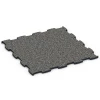 Fitness Max Floor System von WARCO im Farbdesign Dark Grey Granite mit den Abmessungen 97,1 x 97,1 x 2,8 cm. Produktfoto von Artikel 6886 in der Aufsicht von schräg vorne.