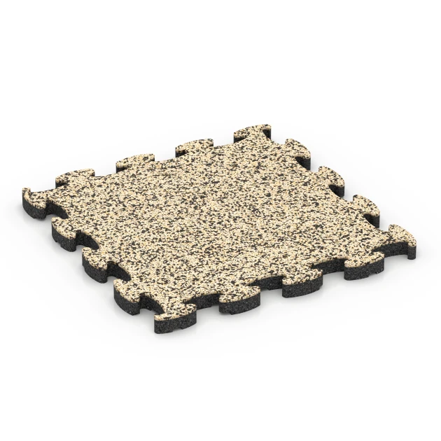 Pool Surround Tiles von WARCO im Farbdesign Travertine mit den Abmessungen 30 x 30 x 1,8 cm. Produktfoto von Artikel 6775 in der Aufsicht von schräg vorne.