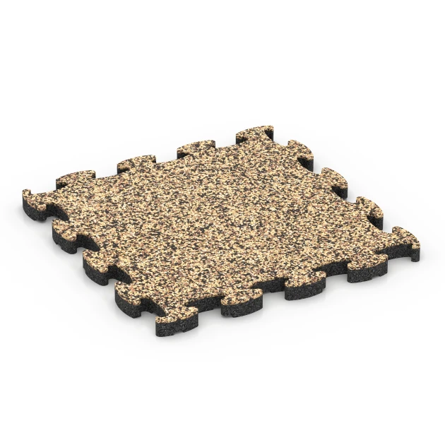 Pool Surround Tiles von WARCO im Farbdesign Rattan mit den Abmessungen 30 x 30 x 1,8 cm. Produktfoto von Artikel 6777 in der Aufsicht von schräg vorne.