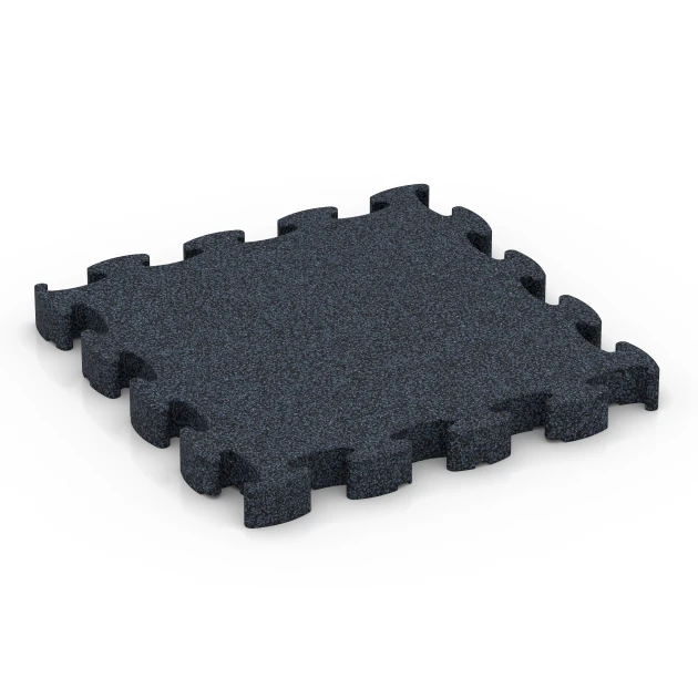 Fitness Premium Gym Flooring von WARCO im Farbdesign Anthracite mit den Abmessungen 28,9 x 28,9 x 2,8 cm. Produktfoto von Artikel 6959 in der Aufsicht von schräg vorne.