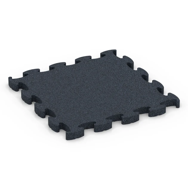 Fitness Premium Gym Flooring von WARCO im Farbdesign Anthracite mit den Abmessungen 45,9 x 45,9 x 2,8 cm. Produktfoto von Artikel 6961 in der Aufsicht von schräg vorne.