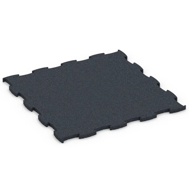 Fitness Premium Gym Flooring von WARCO im Farbdesign Anthracite mit den Abmessungen 99 x 99 x 2,8 cm. Produktfoto von Artikel 6963 in der Aufsicht von schräg vorne.