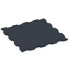 Fitness Premium Performance Flooring von WARCO im Farbdesign Anthracite mit den Abmessungen 99 x 99 x 2,8 cm. Produktfoto von Artikel 6969 in der Aufsicht von schräg vorne.