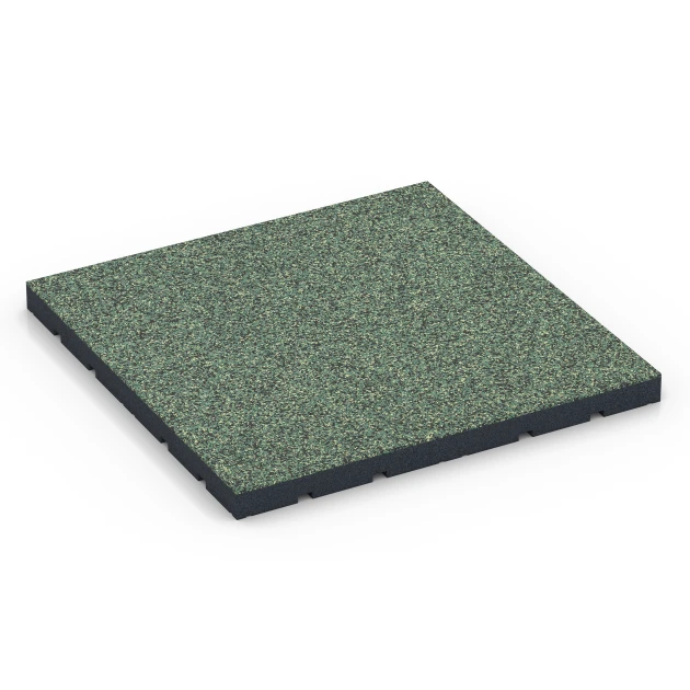 Outdoor Gym Flooring von WARCO im Farbdesign English lawn mit den Abmessungen 60 x 60 x 4 cm | 0,36 m². Produktfoto von Artikel 7143 in der Aufsicht von schräg vorne.