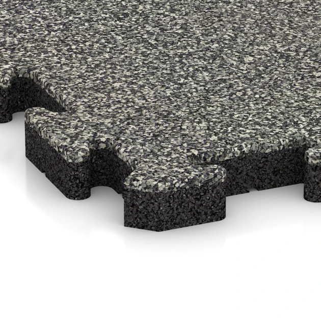 Detailaufnahme der Randausprägung von WARCO-Produkt 2919, Pool Decking Tile, Format 50 x 50 x 4 cm | 0,25 m², Farbe Grey Granite.