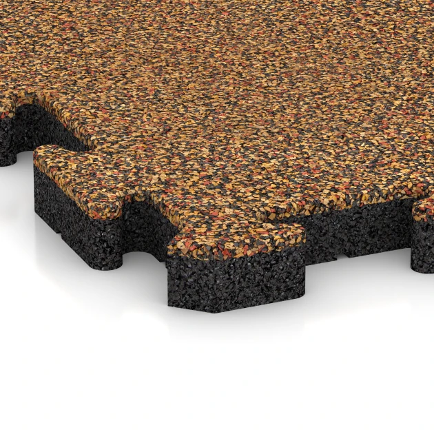 Detailaufnahme der Randausprägung von WARCO-Produkt 2922, Pool Decking Tile, Format 50 x 50 x 4 cm | 0,25 m², Farbe Terracotta.