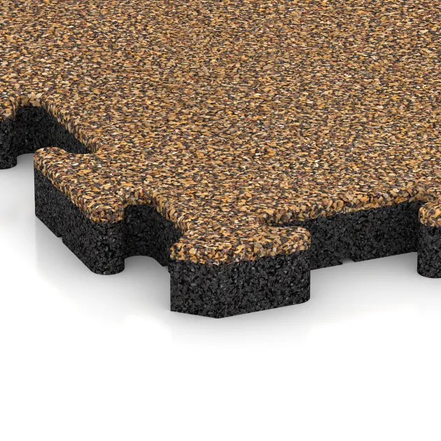 Detailaufnahme der Randausprägung von WARCO-Produkt 2889, Paving slab, Format 500 x 500 x 40 mm, Farbe Rattan Lounge.