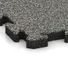 Detailaufnahme der Randausprägung von WARCO-Produkt 3407, Fitness Floor Protection Mat HD, Format 1000 x 1000 x 40 mm, Farbe Gray Granite.