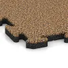 Detailaufnahme der Randausprägung von WARCO-Produkt 4116, Rubber sports surface HD, Format 500 x 500 x 30 mm, Farbe Rattan Lounge.
