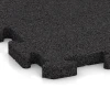 Detailaufnahme der Randausprägung von WARCO-Produkt 3324, Playground flooring, Format 100 x 100 x 3 cm | 1,00 m², Farbe Anthracite.