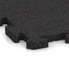 Detailaufnahme der Randausprägung von WARCO-Produkt 3330, Fitness Floor Protection Mat HD, Format 1000 x 1000 x 30 mm, Farbe Anthracite.