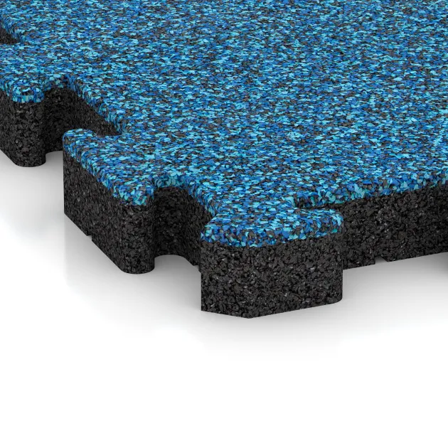 Detailaufnahme der Randausprägung von WARCO-Produkt 3027, Outdoor click tile, Format 500 x 500 x 50 mm, Farbe Atlantic.