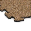 Detailaufnahme der Randausprägung von WARCO-Produkt 0151, Fitness Floor Mat 18 mm, Format 50 x 50 x 1,8 cm | 0,25 m², Farbe Rattan.