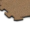 Detailaufnahme der Randausprägung von WARCO-Produkt 0043, Balcony tile 1.8 cm – weatherproof, Format 500 x 500 x 18 mm, Farbe Rattan Lounge.