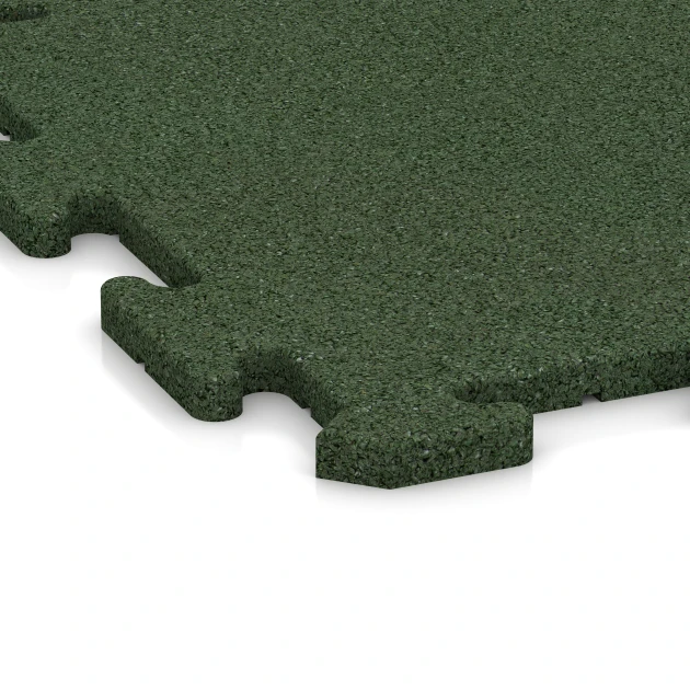 Detailaufnahme der Randausprägung von WARCO-Produkt 5687, Indoor click tile, Format 50 x 50 x 1,8 cm | 0,25 m², Farbe Grass green.