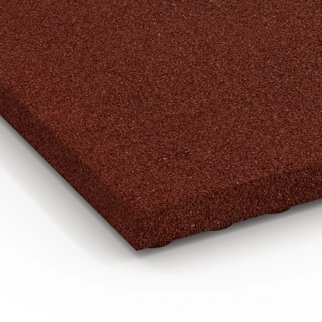 Detailaufnahme der Randausprägung von WARCO-Produkt 6649, Stable Comfort Tile, Format 100 x 50 x 5 cm, Farbe Brick red.