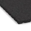 Detailaufnahme der Randausprägung von WARCO-Produkt 0750, Kick protection wall mat – impact protection mat, Format 1000 x 1000 x 30 mm, Farbe Anthracite.