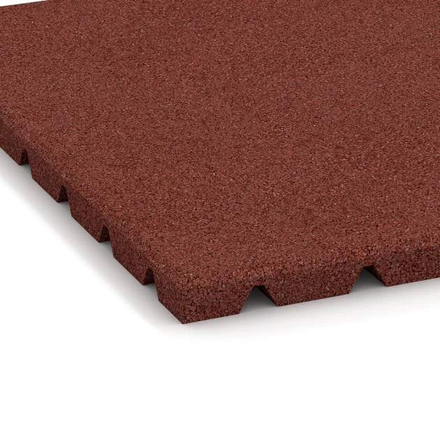 Detailaufnahme der Randausprägung von WARCO-Produkt 3966, Dog resting mat, Format 50 × 50 × 2,5 cm, Farbe Brick red.