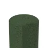 Detailaufnahme der Randausprägung von WARCO-Produkt 2564, Rubber granulate palisade, Format ø 250 x 800 mm, Farbe Grass Green.