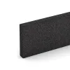 Detailaufnahme der Randausprägung von WARCO-Produkt 2596, Rubber kerbstone (Deep kerbstone), Format 1000 x 250 x 50 mm, Farbe Anthracite.