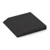 Detailaufnahme der Randausprägung von WARCO-Produkt 0449, Edge tile (one chamfered side), Format 500 x 500 x 65 mm, Farbe Anthracite.