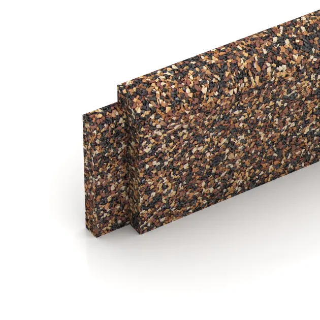 Detailaufnahme der Randausprägung von WARCO-Produkt 2261, Skirting Board, Format 750 x 80 x 20 mm, Farbe Bark & Bast.