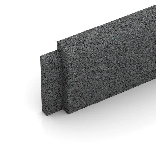 Detailaufnahme der Randausprägung von WARCO-Produkt 2266, Skirting Board, Format 750 x 80 x 20 mm, Farbe Slate grey.