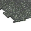 Detailaufnahme der Randausprägung von WARCO-Produkt 6453, Fitness Floor Compact, Format 100 × 100 × 0,8 cm, Farbe Light Green Speckled.