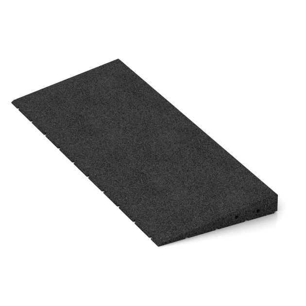 Detailaufnahme der Randausprägung von WARCO-Produkt 2508, Transition ramp 75 cm, Format 75 x 30 cm | 8 < 50 mm, Farbe Anthracite.